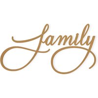 Family Wall Decor Word - Ausschnitt, Wohnkultur, Aus Hochwertigem Karton Geschnitten, Erhältlich Von 5 Bis 36 Zoll Lang von TheMonogramCorner