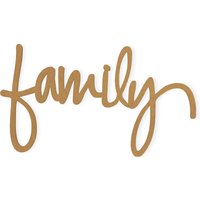 Family Wall Decor Word - Ausschnitt, Wohnkultur, Aus Hochwertigem Karton Geschnitten, Erhältlich Von 5 Bis 36 Zoll Lang von TheMonogramCorner