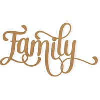 Family Wall Decor Word - Ausschnitt, Wohnkultur, Aus Hochwertigem Karton Geschnitten, Erhältlich Von 5 Bis 36 Zoll Lang von TheMonogramCorner