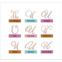Holzbuchstabe U Cake Topper, Rustikaler Stil von TheMonogramCorner