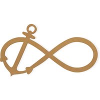 Infinity Anchor - Cut Out, Wandkunst, Wohnkultur, Wandbehang, Aus Hochwertigem Karton Geschnitten, Erhältlich Von 5 Bis 42 Zoll von TheMonogramCorner