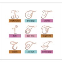 Personalisierter Cake Topper Aus Holz Lackierbare Initial T, 13 cm von TheMonogramCorner