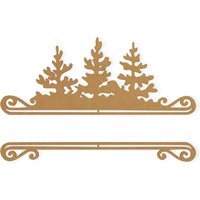 Personalisierte Waldfamilie Name Schild - Ausschnitt, Wohnkultur, Aus Hochwertigem Karton Geschnitten, Erhältlich Von 4 Bis 42 Zoll Breit von TheMonogramCorner