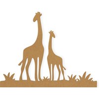 Safari Giraffen, Ausgeschnitten, Wandkunst, Wohnkultur, Wandbehang, Aus Hochwertigem Karton Geschnitten, Erhältlich Von 5 Bis 42 Zoll von TheMonogramCorner