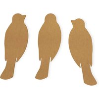 Vogelausschnitt | 3Er-Pack - Sitzender Vogelausschnitt, Wohnkultur, Aus Hochwertigem Karton Geschnitten, Erhältlich Von 1 Bis 42 Zoll Groß von TheMonogramCorner