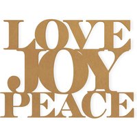 Wort Kunst Love Joy Peace Zeichen - Ausschnitt, Wohnkultur, Aus Hochwertigem Karton Geschnitten, Erhältlich Von 5 Bis 36 Zoll Lang Wort Kunst Love Joy Peace Zeichen - Ausschnitt, Wohnkultur, Aus Hochwertigem Karton Geschnitten, Erhältlich Von 5 Bis 36 Zoll Lang von TheMonogramCorner