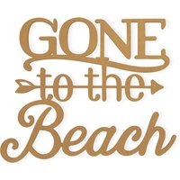 Beach Decor Wandbehang Wort Ausschnitt Gone To The - Wohnkultur, Aus Hochwertigem Karton Geschnitten, Spaß von TheMonogramCorner