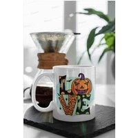 Halloween Kürbis Keramik Becher, Liebe Herbst, Gemütliche Tasse Geschenk von TheMugShopgiftsCo