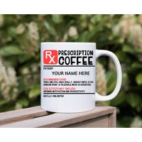 Lustiger Kaffeebecher, Rezeptbecher/Rezeptbecher, Apothekenetikett, Geschenk Für Kollegen, Arztbecher von TheMugShopgiftsCo