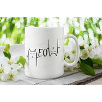 Miau Katze Becher Geschenk, Liebhaber Miauen Es Geht, 11 Unzen Weiße Keramik Becher, Dont Stress Meowt von TheMugShopgiftsCo