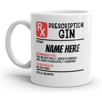 Personalisierte Rezept-Tasse/ Kaffee-Gin, Bier-/Tee-Rezept-Becher, Geschenk Für Kollegin, Rezept-Becher, Apotheken-Rezept von TheMugShopgiftsCo