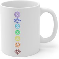 Yoga Chakra Tasse, Verschiedene Farben Der Chakren Spirituelle Meditation Tasse von TheMugShopgiftsCo