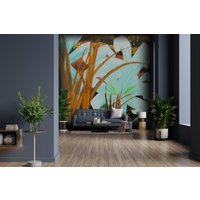 African Flora - Fine Art Tapete, Selbstkleben Oder Luxus Tapete Von The Mural Shop von TheMuralShop