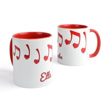 Herz-Musiknoten-Tasse, Personalisiert, Volle Grafiktasse, Valentinstagsgeschenk Herz-Musiknoten-Tasse, Personalisiert, Volle Grafiktasse, Valentinstagsgeschenk von TheMusicStand