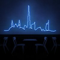 Dubai Skyline Neon Schild Für Bar, Zuhause, Schlafzimmer, Café, Restaurant, Büro Wohnzimmer - Individualisierung Möglich von TheNeonLabStore