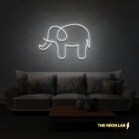 Elefant Neon Schild Für Schlafzimmer, Kinderzimmer, Bar, Restaurant, Büro Wohnzimmer Inneneinrichtung Licht von TheNeonLabStore