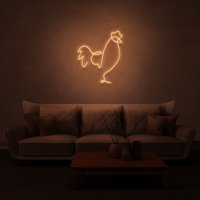 Hahn Huhn Tier Neon Schild Für Kinderzimmer, Nachtlicht, Zuhause, Büro Wohnzimmer Interior Design Licht von TheNeonLabStore