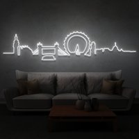 London Skyline Neon Schild Für Bar, Zuhause, Schlafzimmer, Café, Restaurant, Büro Wohnzimmer von TheNeonLabStore