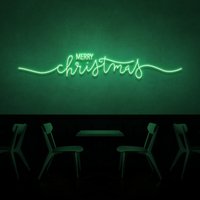 Merry Christmas Neon Schild Für Weihnachten Festliche Jahreszeit Dekorationen Zuhause, Schlafzimmer, Café, Haus, Bar, Restaurant, Büro Wohnzimmer von TheNeonLabStore