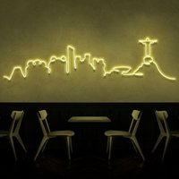 Rio De Janiero Skyline Neon Schild Für Bar, Zuhause, Schlafzimmer, Café, Restaurant, Büro Wohnzimmer von TheNeonLabStore