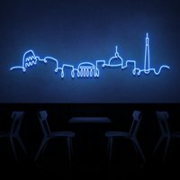 Rom Italien Skyline Neon Schild Für Bar, Zuhause, Schlafzimmer, Café, Restaurant, Büro Wohnzimmer von TheNeonLabStore