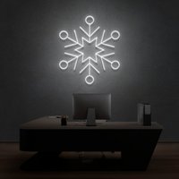 Schneeflocke Design Neon Schild Für Weihnachten Festliche Jahreszeit Dekorationen Zuhause, Schlafzimmer, Café, Haus, Bar, Restaurant, Büro Wohnzimmer von TheNeonLabStore