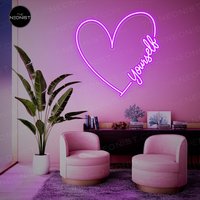 Love Yourself Led Neon Schild Für Beauty Studio, Schlafsaal, Sorority, Custom Affirmation Zitat von TheNeonist