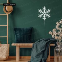 Festliche Schneeflocke Led Neon Schild Erhellen Sie Ihren Urlaub von TheNeonist