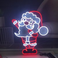 Weihnachtsmann Weihnachten Led Neon Schild Wasserdicht Outdoor - Home Front Weihnachtslichter von TheNeonist