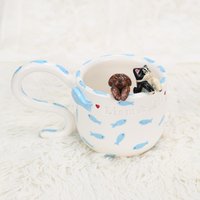 Benutzerdefinierte Haustier-Tasse Handgefertigte Persoanlized Ozeanfisch-Haustier-Kaffeetasse Handbemalte Keramik-Hundetasse Großes Benutzerdefinierte Haustier-Tasse Handgefertigte Persoanlized Ozeanfisch-Haustier-Kaffeetasse Handbemalte Keramik-Hundetasse Großes von TheNestKreationen