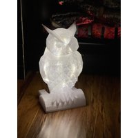 Eule Nachtlicht, Mit Led Lichterkette, Home Decor, Low Poly von TheNeverEndingPrint