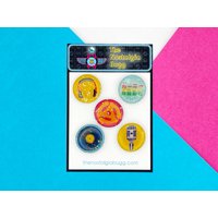 Retro Musik Magnet Sets - Kühlschrankmagnete Zuhause Büro Schule von TheNostalgiaBugg