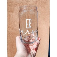 Er Krankenschwester Eiskaffee Glas Dose | Bierglas Geschenk Pintglas von TheNursesBoutique