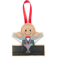 Barkeeper Lebkuchenmann Filz Dekoration von TheNuttySquirrelUK