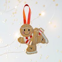 Eislaufen Lebkuchenmann Filz Weihnachtsdekoration Eislaufen Lebkuchenmann Filz Weihnachtsdekoration von TheNuttySquirrelUK