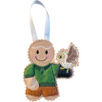 Falkner - Falknerei Lebkuchenmann Filz Dekoration von TheNuttySquirrelUK