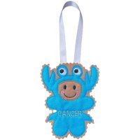 Horoskop Krebs Sternzeichen Lebkuchen Mann Filz Dekoration von TheNuttySquirrelUK