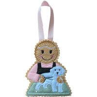 Hundefriseur Lebkuchen Mann Filz Dekoration Hundefriseur Lebkuchen Mann Filz Dekoration von TheNuttySquirrelUK