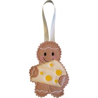 Käse-Lebkuchen-Mann Filz Dekoration Käse-Lebkuchen-Mann Filz Dekoration von TheNuttySquirrelUK