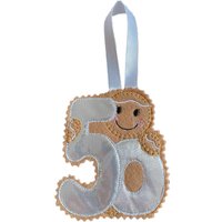 Lebkuchen Mann Filz Dekoration 50 Jahre Geburtstag Lebkuchen Mann Filz Dekoration 50 Jahre Geburtstag von TheNuttySquirrelUK