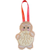 Reichhaltiger Tee Keks Lebkuchen Mann Filz Dekoration von TheNuttySquirrelUK