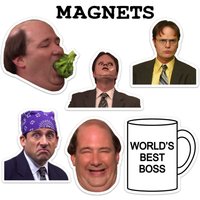 The Office Dunder Mifflin Paper Company Magnet Prison Mike Dwight Schrute Welten Best Boss Scranton Pa Auto-Kühlschrank von TheOfficeScranton