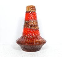 Retro Xl Keramik Vase Lava 60Er Jahre Jugoslawien Kil Liboje Vintage Porzellan Bodenvase von TheOldAtticSI