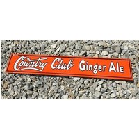 Country Club Ingwer Ale Schild, Metall Werbeschild, Retro Diner Dekor Metal Art Soda Schild von TheOldGrainery