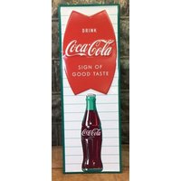 Trinken Coca Cola Schild Guter Geschmack, Metall Werbeschild, Dekor Schild, Retro Diner Dekor, Kunst von TheOldGrainery