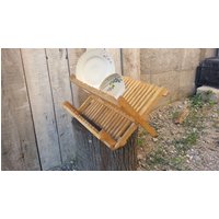 Bauernhof Haushalt/Holz Deko Für Geschirr Küchendeko Bastelständer Standartikel Alter Ständer Ein Primitiver Spüler Wohndeko von TheOldTimeTreasures
