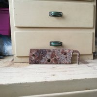 Latch/Trophy Schnalle Türverriegelung Riegel Metallriegel Eisenriegel Scheune Tür Antike Verriegelung Primitive von TheOldTimeTreasures