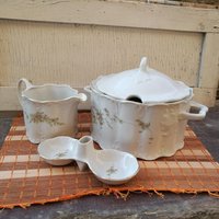 Suppenschüssel/Deckeldose Vintage Salz - Und Pfefferkeller Salz Pfeffer Porzellan Geschirr Saucenschale Sojasauce Schale von TheOldTimeTreasures