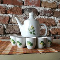 Tee-Set/Porzellan-Tee-Set Tee Und Kaffee Retro-Tee-Set Kaffee-Set Kunst Handwerk Keramik Gefäße /Set Von von TheOldTimeTreasures