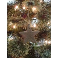 Primitives Rustikales Bauernhaus 4. Juli Zimt Schein Stern Ornamente ~ Baum Kleiderbügel Funkeln Salzteig Primitive Sterne Patriotisch von TheOldeSapBucket